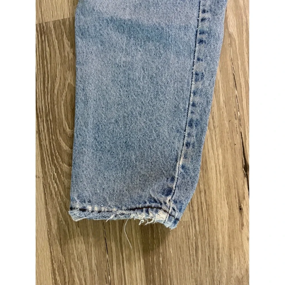 Vintage Levi's Jeans White Tab Men 26x29 Light Wash Tapered USA 90s‎ Rare READ